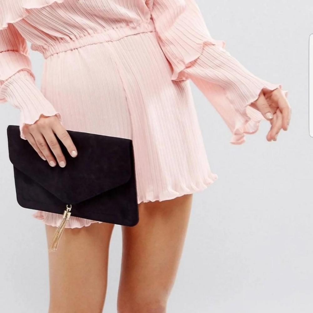 Tassel clutch bag asos